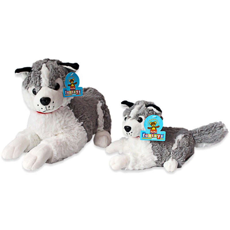 peluche de perro siberiano